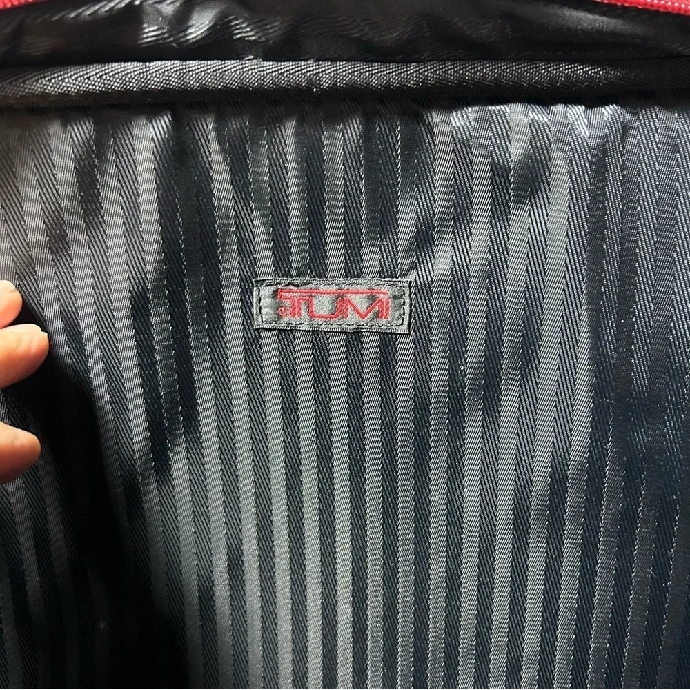 Tumi Large Business Crimson Red Laptop Bag
